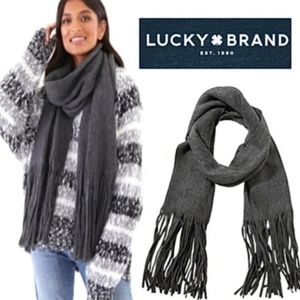Lucky Brand Bushed Scarf w/fringe